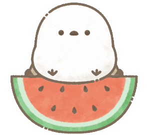 Bird Watermelon Sticker
