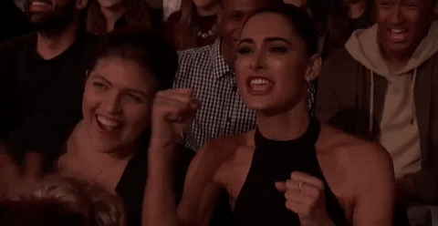 cheer cheering GIF by MTV Movie & TV Awards