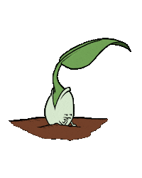 themackart art really plant waiting Sticker