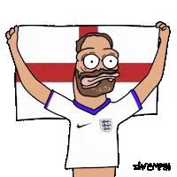 Vamos Gareth Southgate Sticker by shremps