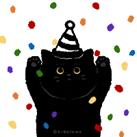 hiddenwu cat blackcat woomi hiddenwu Sticker