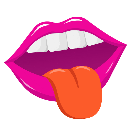 zinkin giphyupload lips tongue naughty Sticker
