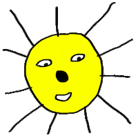 Nice Day Sun Sticker by Aaron's World 94