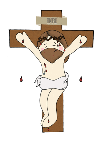 Jesus Christian Sticker by ateliermaosdemaria