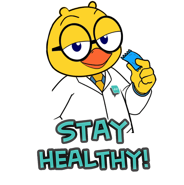 DrHenSays health condom stay healthy stayhealthy Sticker