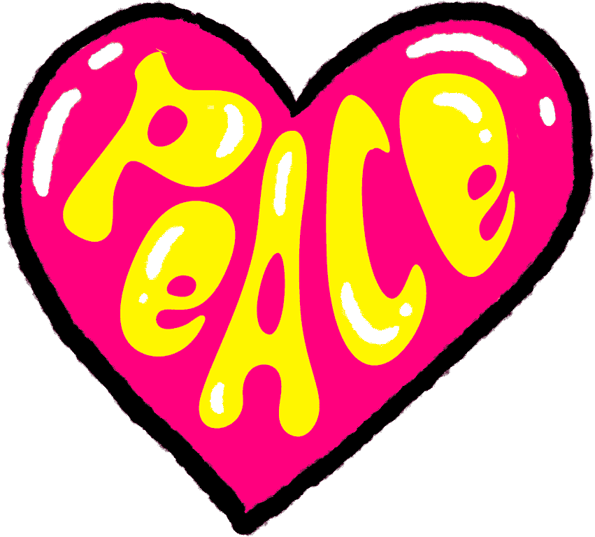 EmiBee giphyupload love heart peace Sticker