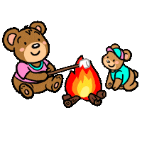 Summer Camping Sticker by Alba Paris