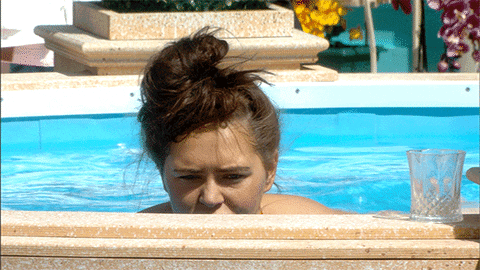 swimming pool diary room GIF by Big Brother UK
