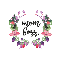 Mom Flowers Sticker