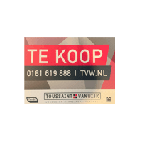 makelaar verkocht Sticker by toussaintvanwijk