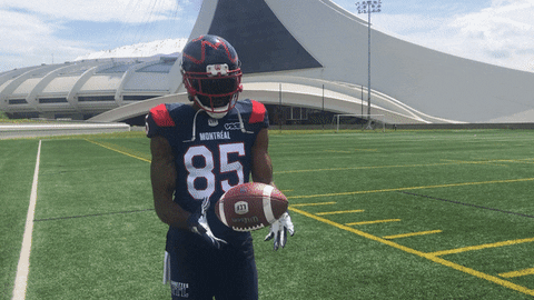Ball Drop Football GIF by Alouettes de Montréal