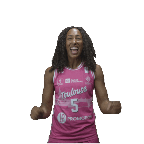 Basketball Celebrating Sticker by toulouse metropole basket