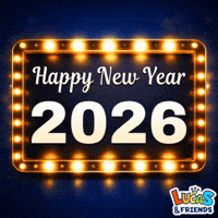 Happy New Year GIF by Lucas and Friends by RV AppStudios