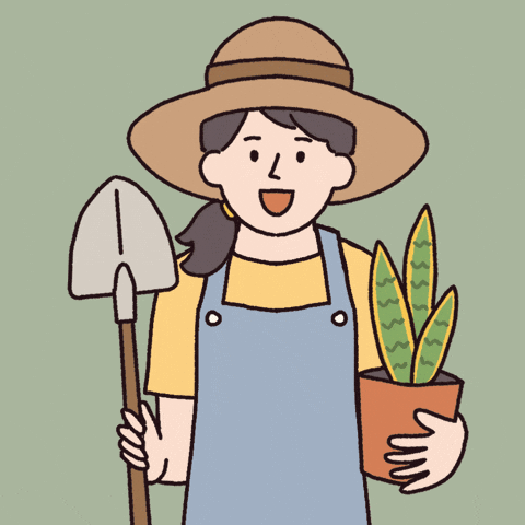 Happy Flower Pot GIF by Carolynn