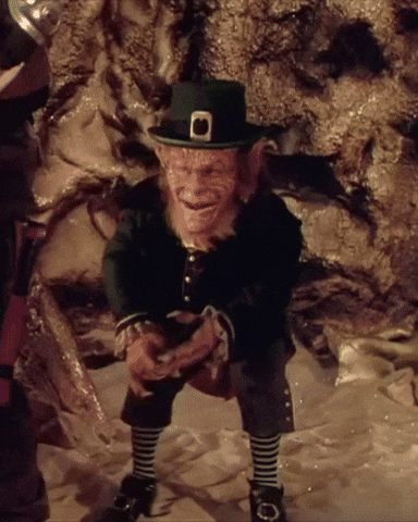 john_jp_pierce lightsaber leprechaun may the fourth be with you GIF