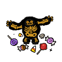 Candy Corn Halloween Sticker by Abominable Toys