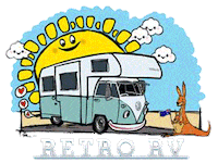 Camping Road Trip Sticker by KombiKeg