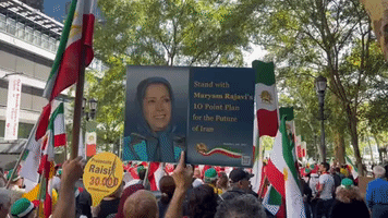 Iranian Americans Protest President Ebrahim Raisi During United Nations General Assembly