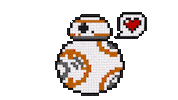 In Love Pixel Sticker by OpticalArtInc.