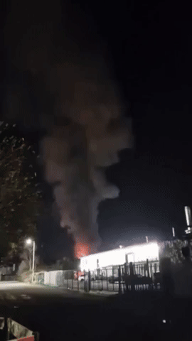 Massive Fire Breaks Out After Reported Explosion at Industrial Estate in Wales