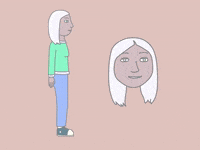 Excited Turn Around GIF by Leah Dubuc