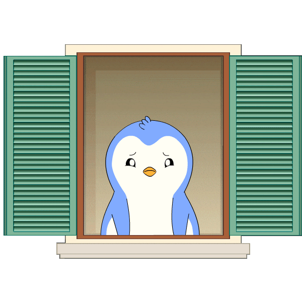 Sad Miss You Sticker by Pudgy Penguins