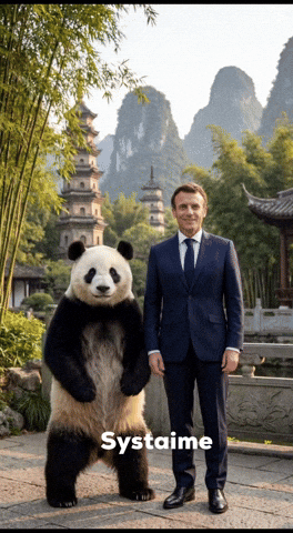 Panda Macron GIF by systaime