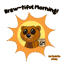 Coffee Sun Sticker by VeeFriends