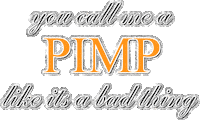 pimp Sticker