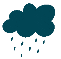 AtelierMouette rain weather cloud rainy Sticker
