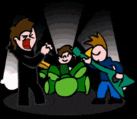 CherrySmokesAconha animation animated band eddsworld GIF