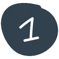 Circle Number Sticker by Peexeo