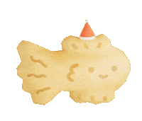 Santa Fish Sticker