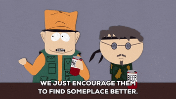 drinking at the bar jimbo kern GIF by South Park 