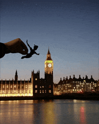 paperboyo westminster peterpan bigben paperboyo GIF