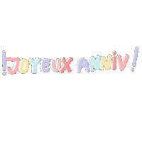 Happy Birthday Pastel Sticker