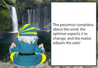 Gnome Meditating GIF