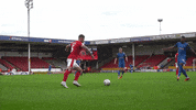 SalfordCityFC kick block jake kungfu GIF