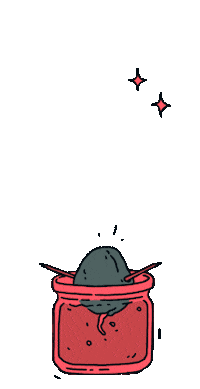 ATECREW illustration covid plant avocado Sticker