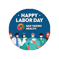 Labor Day Sticker by San Ysidro Health