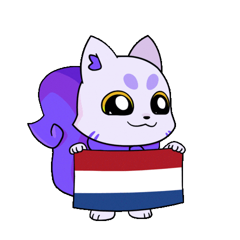 The Hague Flag Sticker by Lucky Kat Studios