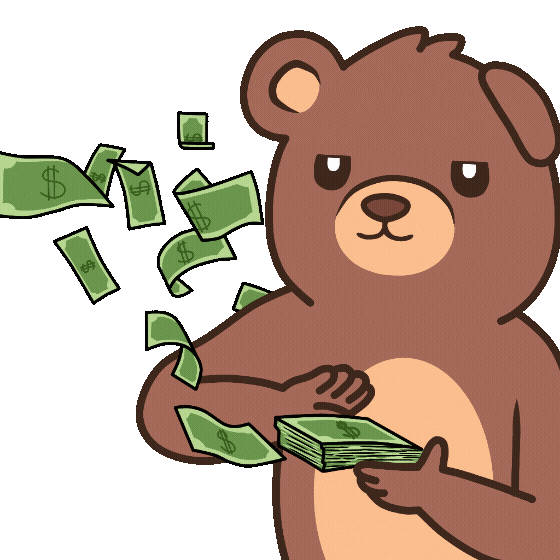 Make It Rain Money Sticker by BEARISH