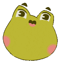 Frog Blabla Sticker by Poupoutte