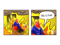 PhilipColbert fire lobster this is fine claw GIF