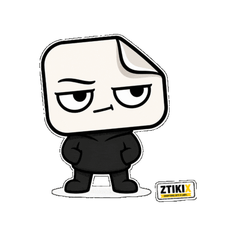 Poker Face Whatever Sticker by ZTIKIX