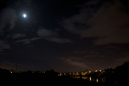night clouds GIF