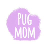 colorforbreakfast pug pugmom colorforbreakfast mangoymaria Sticker