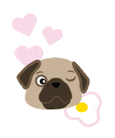 colorforbreakfast pug pugmom colorforbreakfast mangoymaria Sticker