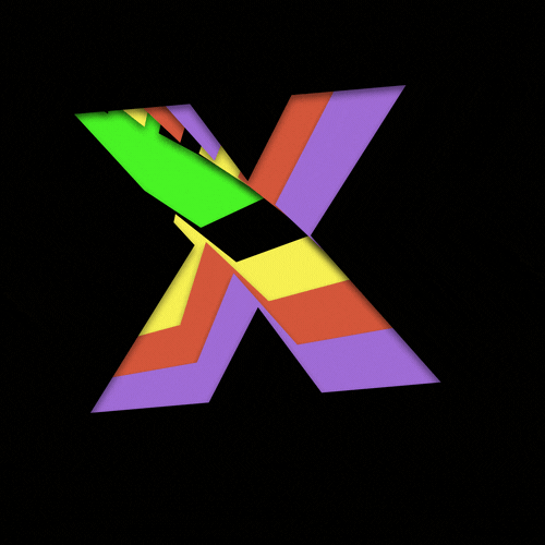 alexbobeda loop typography shake x GIF