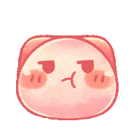 TONESHIEEE pink orange spa neko Sticker